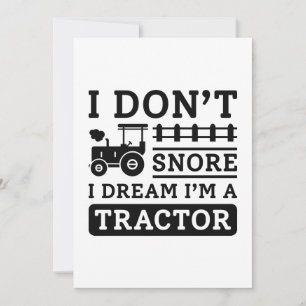 Jag är inte en traktor tack kort