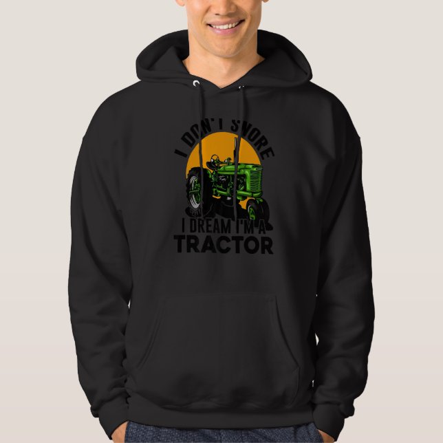 Jag är inte en traktorlantgård. hoodie (Framsida)