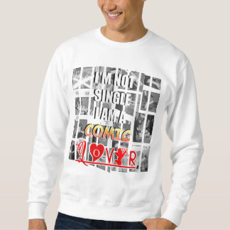 JAG ÄR INTE ENKELT I TECKNAD ÄLSKARE LÅNG ÄRMAD TRÖJA