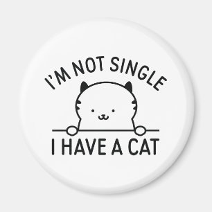 Jag är inte ensam. Jag har ett katt Magnet