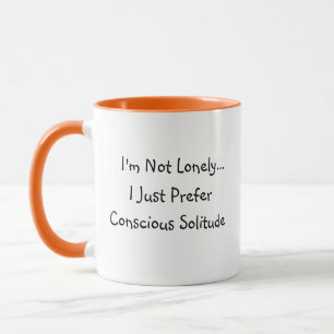 Jag är inte ensam... Rolig orange kaffekopp
