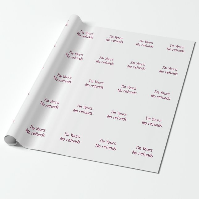 Jag är inte er ersättning alla hjärtans dag lägger presentpapper (Utrullad)