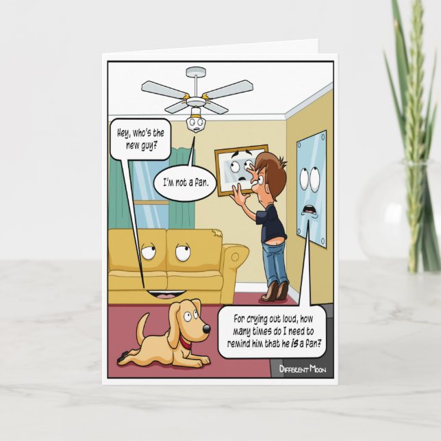 Jag är inte ett Fläkt-puckel-födelsedagskort Kort (Framsida)