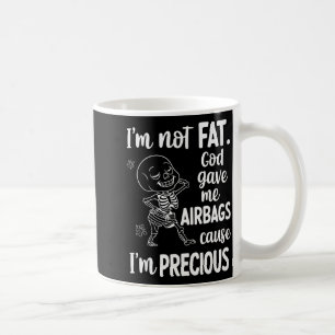 Jag är inte fet Gud gav mig airbags för att jag är Kaffemugg