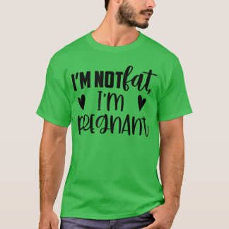Jag är inte fet jag är gravid pojke vintage t shirt