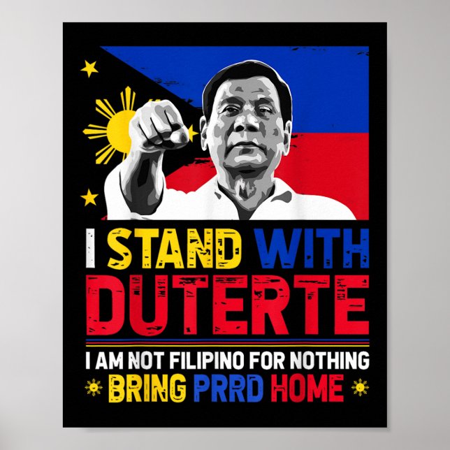 Jag är inte filipino för inget jag står med uterte poster (Framsidan)