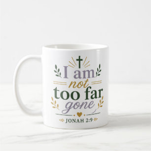 Jag är inte för långt borta Skriftcitat Kaffemugg