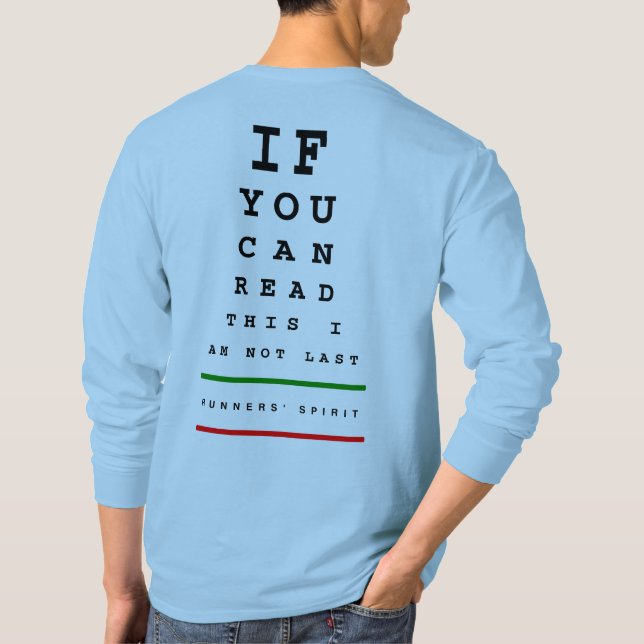 Jag är inte förra Öga-diagrammet - LS Sport-Tek Ru T Shirt (Baksida)