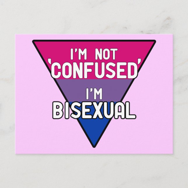 Jag är inte förvirrad, jag är Bisexual Vykort (Framsida)