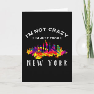 Jag är inte galen, jag är bara från New York Kort