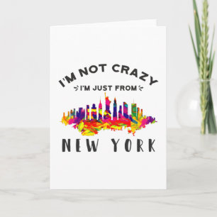 Jag är inte galen, jag är bara från New York Kort