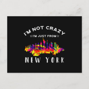 Jag är inte galen, jag är bara från New York Vykort