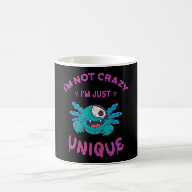 Jag är inte galen, jag är bara unik Axolotl Kaffemugg (Center)