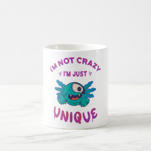 Jag är inte galen. Jag är bara unik Axolotl Kaffemugg