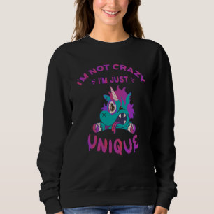 Jag är inte galen jag är bara unik, Galen Enhörnin T Shirt