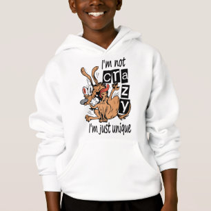 Jag är inte galen, jag är bara unik, konstig hund t shirt