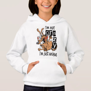 Jag är inte galen, jag är bara unik, Konstig Hund T Shirt