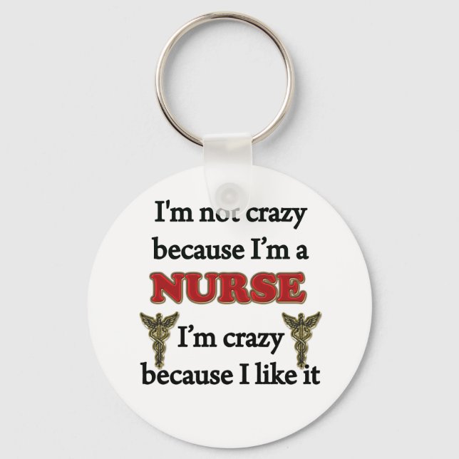 Jag är inte galen nyckelring (Framsida)