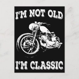 Jag är inte gammal, jag är Biker av klassisk Vinta Vykort