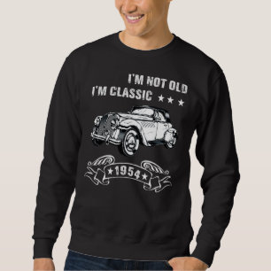 Jag är inte gammal, jag är en klassisk född 1954. lång ärmad tröja