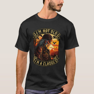 Jag är inte gammal... jag är en klassisk motorcyke t shirt