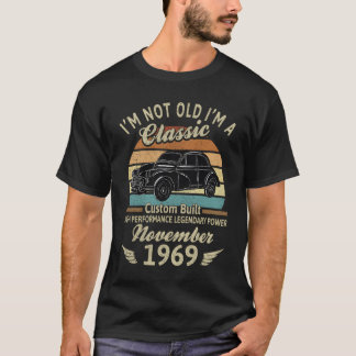 Jag är inte gammal jag är född i november 1969 bil t shirt