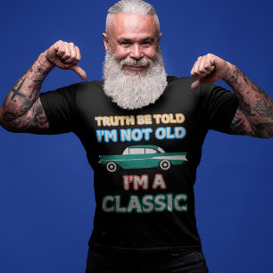 "Jag är inte gammal, jag är klassisk" 1957 Chevy V T Shirt
