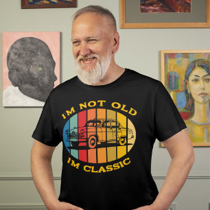 Jag är inte gammal, jag är klassisk bilfödelsedag t shirt