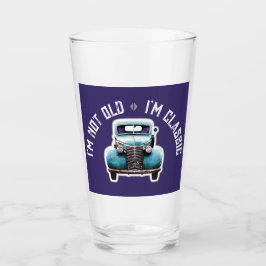 Jag är inte gammal, jag är klassisk bilgrafik glaskopp