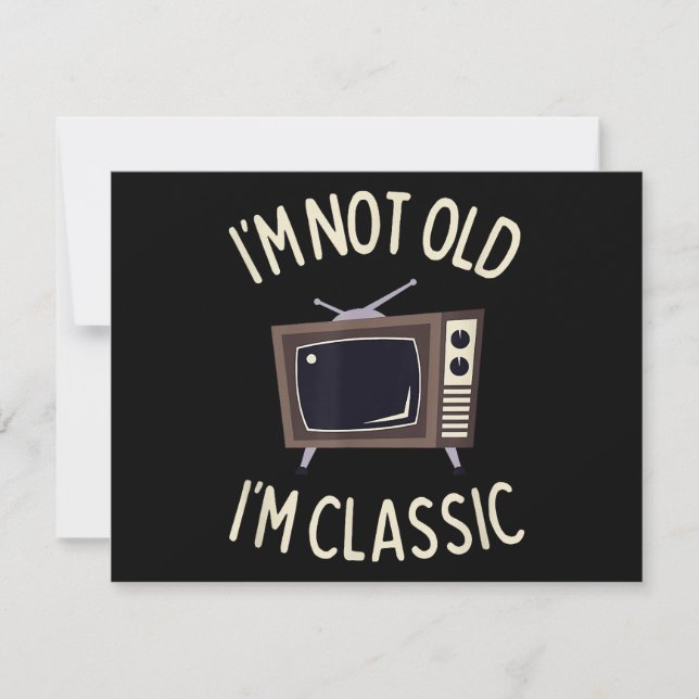 Jag är inte gammal, jag är klassisk, gammal TV-gra (Framsida)