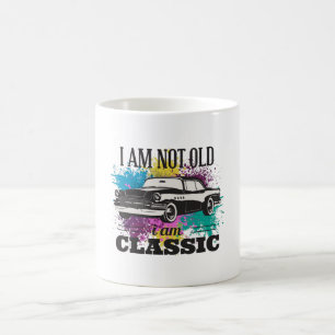 Jag är inte gammal, jag är klassisk grungy Färg Kaffemugg