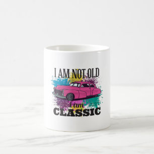 Jag är inte gammal, jag är klassisk grungy Färg St Kaffemugg