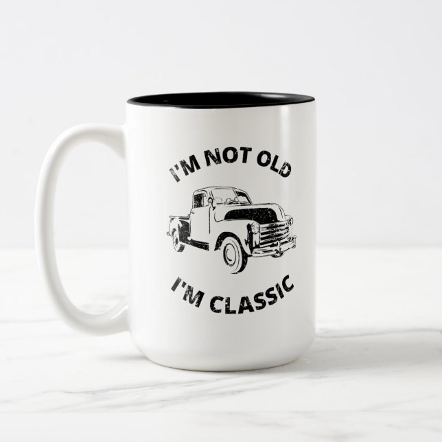 Jag är inte gammal, jag är klassisk kaffe Mugg (Vänster)