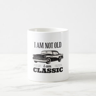 Jag är inte gammal jag är Klassisk Kaffemugg
