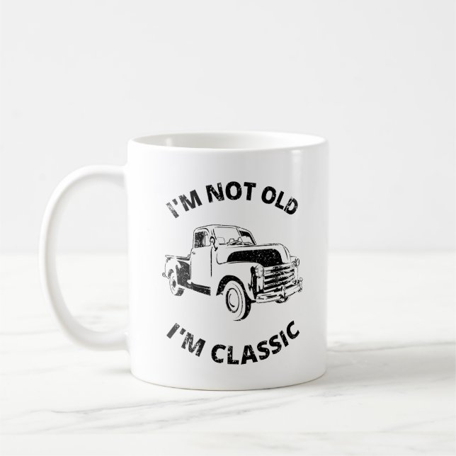 Jag är inte gammal, jag är klassisk kaffemugg (Vänster)