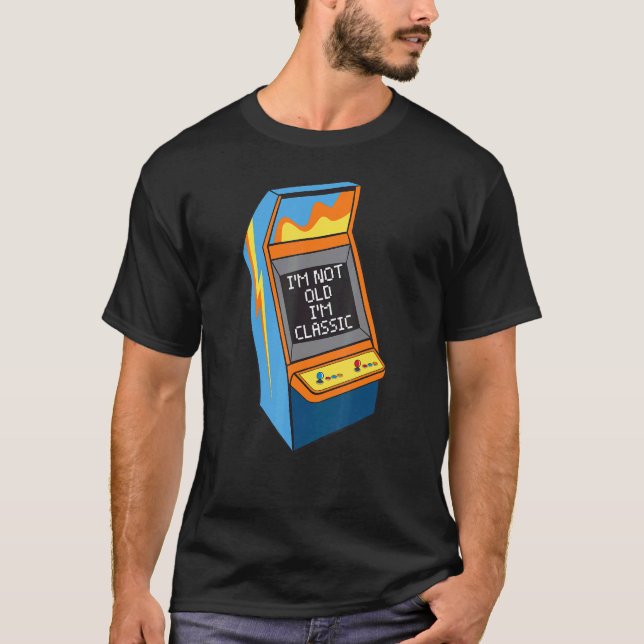 Jag är inte gammal, jag är klassisk Retro Arcade G T Shirt (Framsida)
