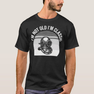 JAG är inte gammal JAG är Klassisk Retro Dykarhjäl T Shirt