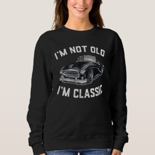 Jag är inte gammal jag är klassisk rolig bil grafi t shirt