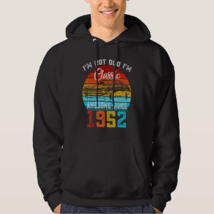 Jag är inte gammal jag är klassisk rolig bil vinta hoodie