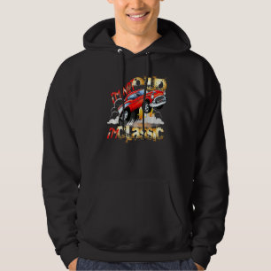 Jag är inte gammal, jag är klassiskt bilgrafik Usa Hoodie