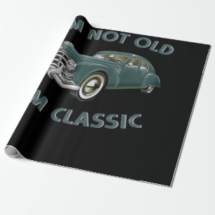 Jag är inte gammal, jag är klassiskt roligt bilg presentpapper