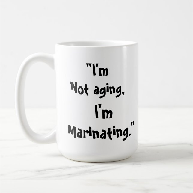 Jag är inte gammal, jag är sjöman.. kaffemugg (Vänster)