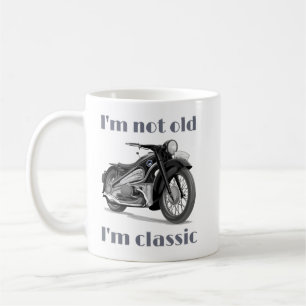 Jag är inte gammal, jag är Vintage Pappa Funny föd Kaffemugg
