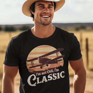 Jag är inte gammal, jag flyger med Stil. T Shirt