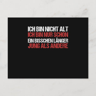 Jag är inte gammal, jag har bara varit ung lite lä vykort