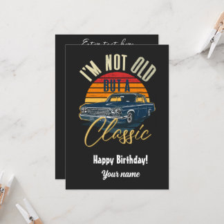 Jag är inte gammal men en klassiker  inbjudningar