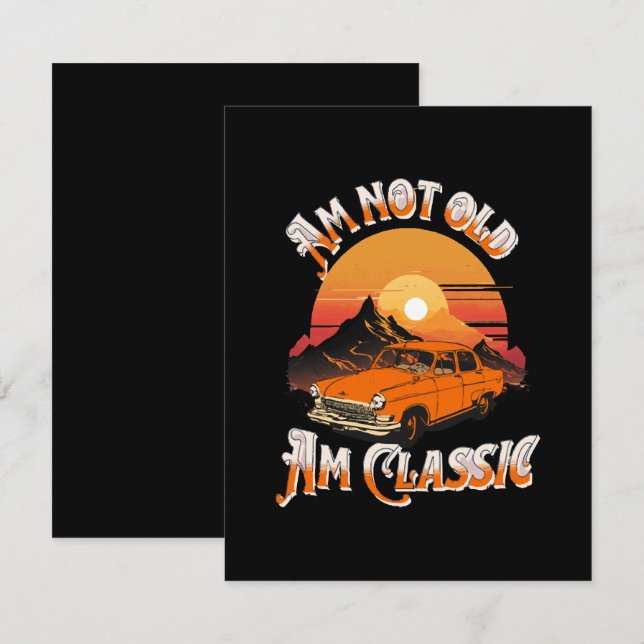 Jag är inte gammal som klassisk tilläggskort (Fram/baksida)