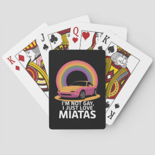 Jag är inte gay, jag älskar bara Miatas HBTQ-regnb Casinokort