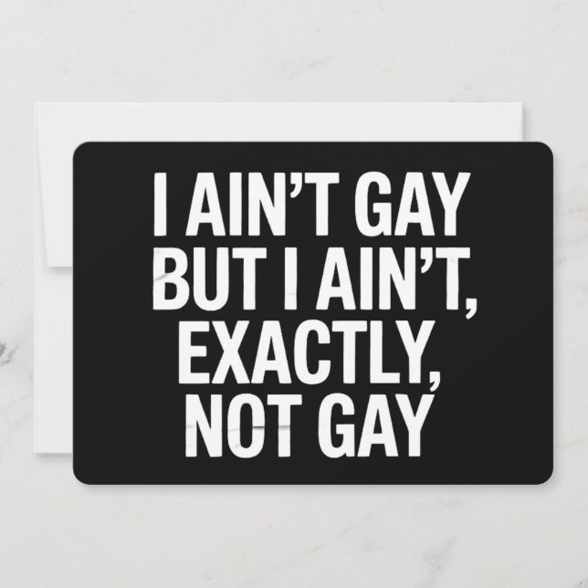 Jag är inte Gay, men jag är inte HBT. Inbjudningar (Framsida)