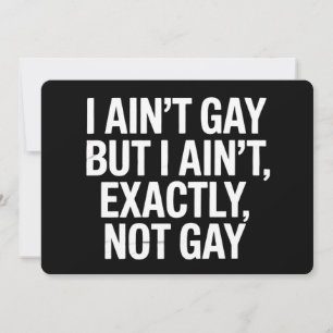 Jag är inte Gay, men jag är inte HBT. Inbjudningar